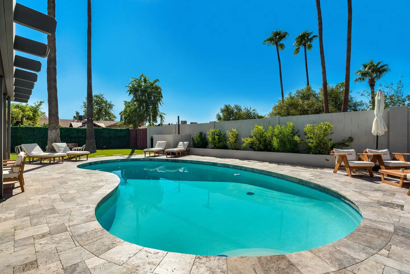 Vesper private pool and patio by day, Old Town Scottsdale